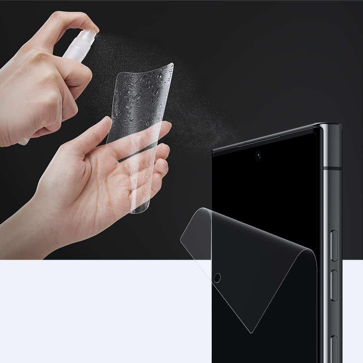 Samoregenerująca się elastyczna folia Spigen Neo Flex kompatybilna z etui dla Galaxy S23 Ultra